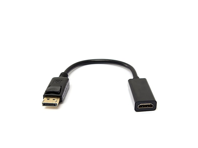 AYA 9' Displayport (DP) Male to HDMI Female Video Audio Cable Adapter for PC, Notebook, HDTV