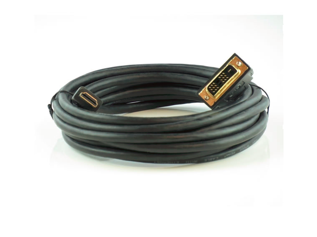 AYA 50Ft (50 Feet) HDMI Male to DVI-D Male 28AWG Cable w/Ethernet & Gold Connectors 1080P