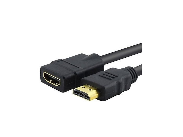 AYA 10Ft (10 Feet) 24AWG High Speed HDMI Male to Female Extension Cable CL2 3D, 4K Ready