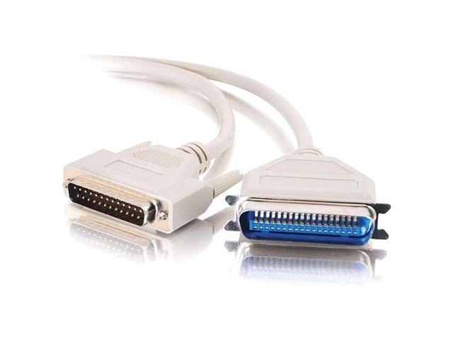 AYA 50Ft (50 Feet) DB25 Male to Centronics 36 Male Parallel Printer Cable IEEE1284, UL, RoHS