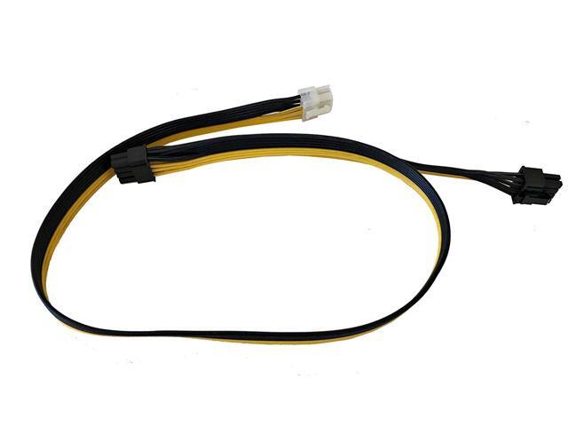 AYA 30' (30-inch) EPS 12V 8-Pin to Dual PCIe 8-Pin (6+2Pin) Male CPU Power Adapter