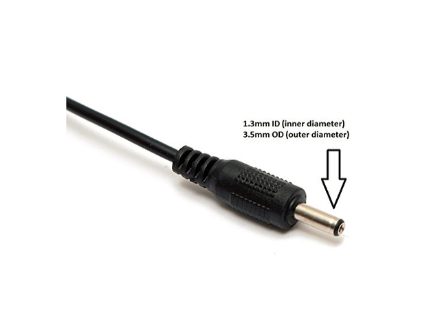 AYA 2Ft (2 Feet) USB 2.0 Male Plug to DC Power Jack Male 3.5mm x 1.35mm Cable
