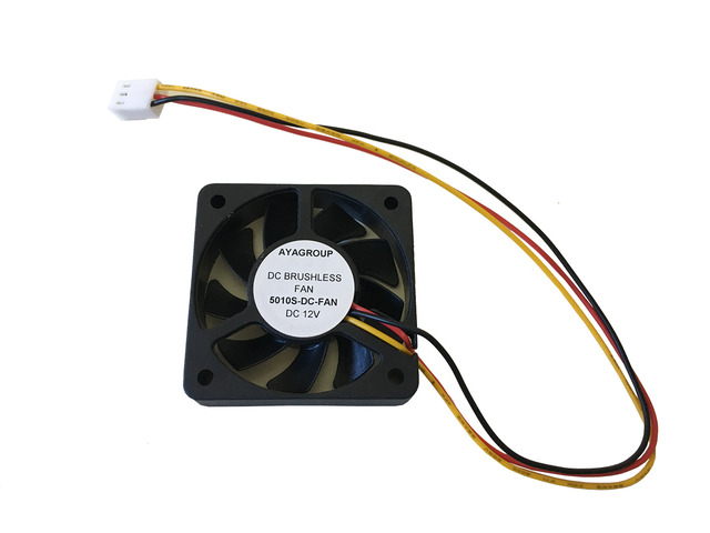 AYA 50mmx50mmx10mm 12V 50mm 5010S DC Brushless Cooling Exhaust Fan 0.08A w/3-Pin Connector