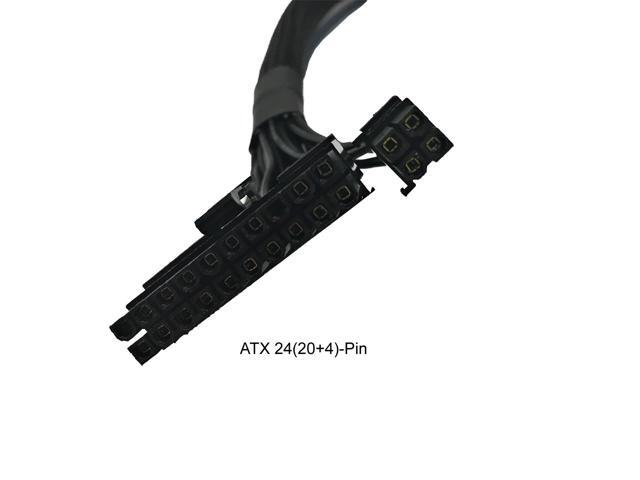 AYA 24' (24-INCH) ATX 24(20+4)-Pin to 18-Pin + 10-Pin Extension Modular PSU for Seasonic M12II Evo Series 520, 620, 650, 750, 850