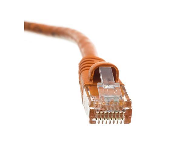 AYA 3Ft CAT6 Crossover Ethernet Network Cable 550Mhz ORANGE 24AWG Network Cable