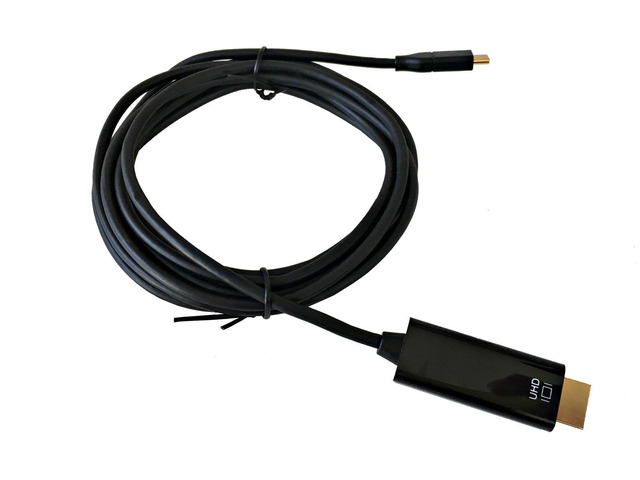 AYA 6Ft (6 Feet) USB-C to HDMI (4K@60Hz) Cable (Thunderbolt Compatible) with Audio Output for Macbook, Chromebook, Surface Book