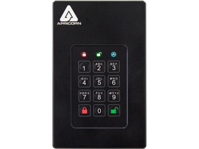 Apricorn Aegis Fortress 2 TB Hard Drive - External - USB 3.0