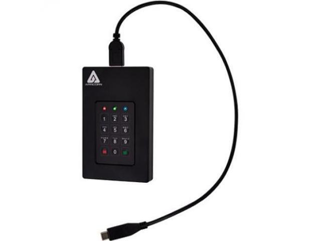 Apricorn Aegis Fortress 2 TB Hard Drive - External - USB 3.0