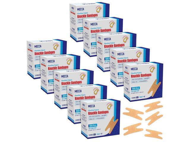 Flexible Fabric Bandages - Flex Fabric Adhesive Knuckle Bandages for Finger Care and to Protect Wounds from Infection - (1000 Count Bulk)