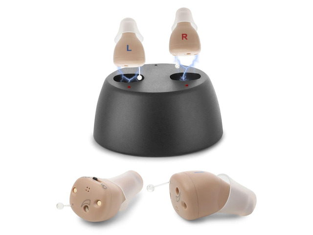 Rechargeable Hearing Amplifier to Aid and Assist Hearing, Completely-in-Canal (C