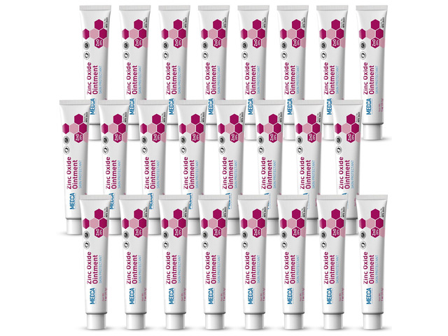 High-Potency 20% Zinc Oxide Ointment - (Pack of 24) Baby Diaper Rash Cream and Gentle Skin Protectant Barrier for Chafed Skin, Wetness Daily &...