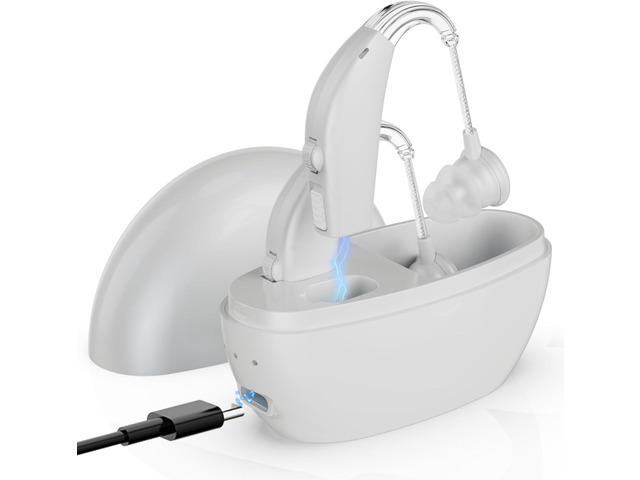 MEDca Rechargeable Digital Hearing Amplifier, Pair of 2 - Personal Sound Amplifi