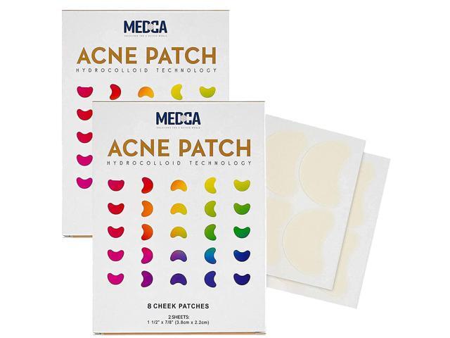 Acne Care Pimple Patch Absorbing Covers - 16 Count Cheek Size Acne Spot Treatment Hydrocolloid Bandage Face & Skin Spot Patch Conceals Acne,...