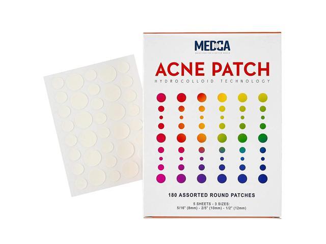 Acne Pimple Patch - Hydrocolloid Bandages (180 Count) Absorbing Covers in Two Universal Sizes, Acne Spot Treatment Care for Face & Skin Spot Patch...