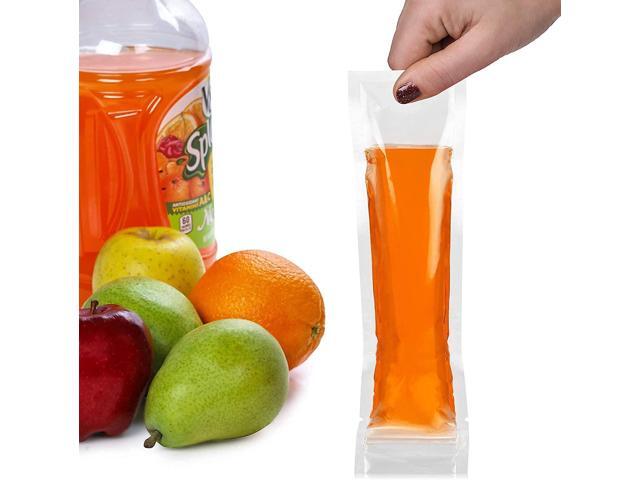 Popsicle Bags with Funnel - 125 Pcs Disposable Otter Freeze Pop Molds, Zip Sealed Popsicle Pouches Bags for DIY Frozen Treats Smoothies Ice Pops -...
