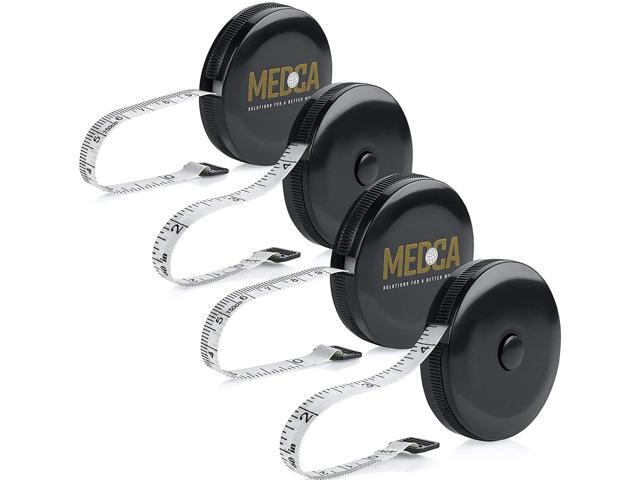 Tape Measure for Body Measuring Tape - (Pack of 4) Dual Sided Inch and cm, Portable, Retractable Soft Ruler Tool for Measurements Body Fat, Fitness...