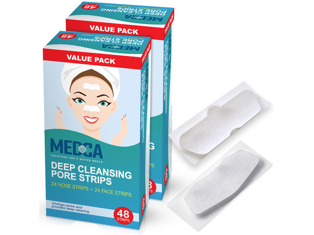Deep Cleansing Blackhead Pore Strips - Pack of 96 Peel - Off Blackhead Remover a
