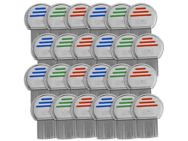 Lice Comb - (Pack of 24) Head Lice Treatment that's Individually Packaged Professional Stainless Steel Louse and Nit Combs Removes Eggs with...