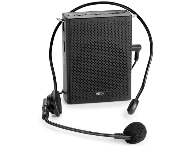 Portable Mini Voice Amplifier, Built-in Rechargeable Wired Portable Microphone and Speaker with Waist-Band, Bluetooth Megaphone PA System Supports...