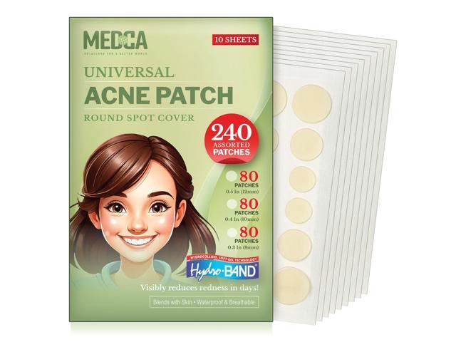 Acne Absorbing Covers - Hydrocolloid Acne Care Bandages (240 Count) Three Universal Patch Sizes, Acne Blemish Treatment for Face & Skin Spot Pore...