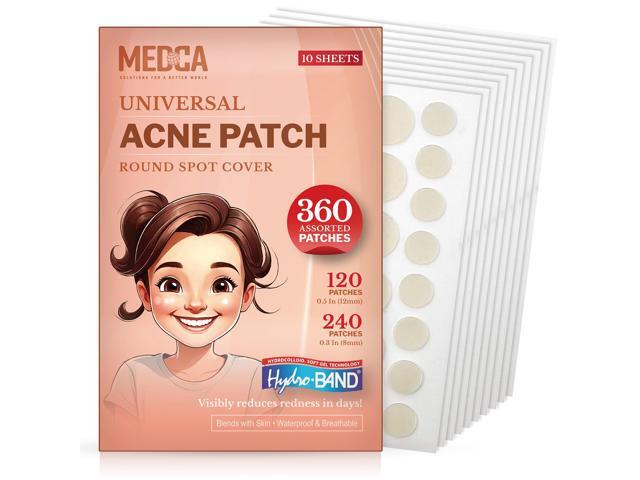 Acne Patches for Face - Hydrocolloid Bandages (360 Count) Pimple Patch in 3 Universal Sizes, Acne Spot Treatment Care for Face & Skin Spot Patch...