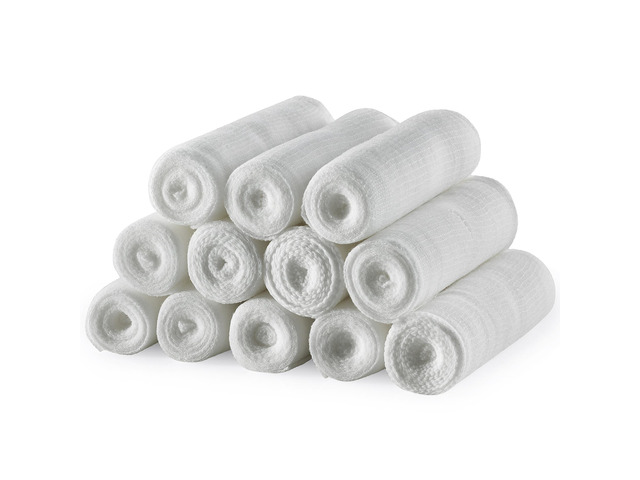 Gauze Bandage Rolls - Pack or 12, 3' x 4.1 Yards Per Roll of Medical Grade Gauze