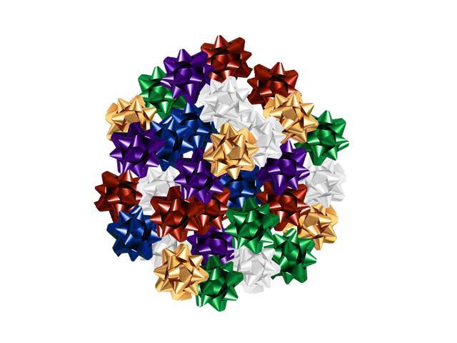 2' Medium Size Gift Bows (Pack of 30) Assorted Colored Pre-Made Present Bows - Ready to Use Peel and Stick Solid Color Present Bows for Many Gift...