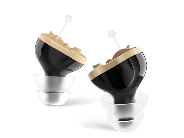 Premium Digital Hearing Amplifier - Invisible in Canal (CIC) in-Ear Mini Sound Enhancer Set, Near-Invisible, Noise Cancelling, Personal Sound...