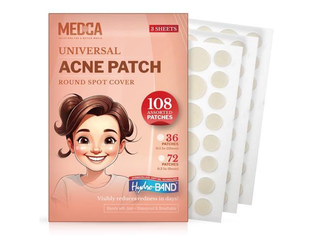 Acne Care Pimple Patch Absorbing Cover - Hydrocolloid Bandages (108 Count) Two Universal Sizes, Acne Spot Treatment for Face & Skin Spot Patch That...