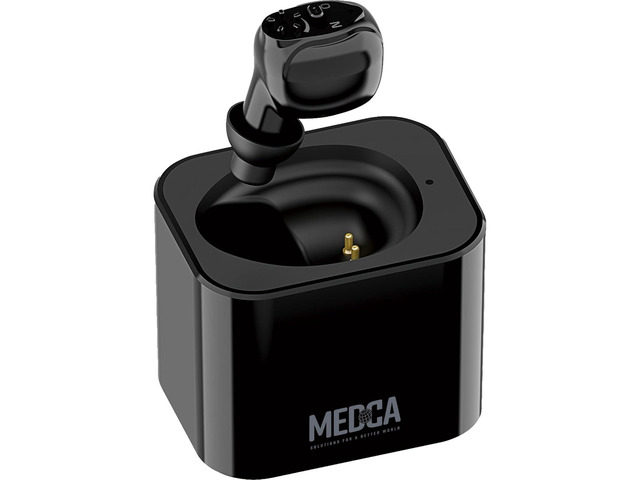 MEDca K-87 Rechargeable Hearing Amplifier for Adults and Seniors, Single In-Ear