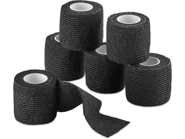 Self-Adherent Cohesive Bandage - Medical Wrap - 6 Rolls 2 Wide x 5 Yards Sports Tape for Medical Use, Sports, First Aid and HelpsHelp Protect Skin