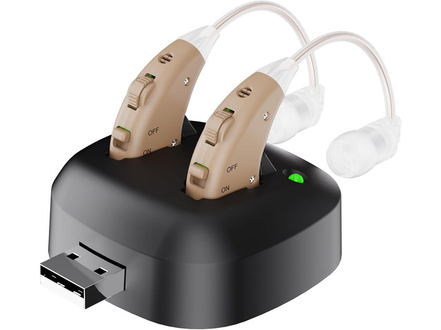 Digital Hearing Amplifier - (Pair of 2) Noise Cancelling with One Touch Volume C