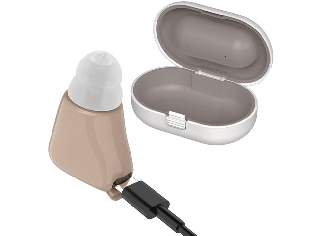 MEDca 9D-9O3F-8NRC Mini Rechargeable ITE Personal Sound Amplifier, In-Ear Listen