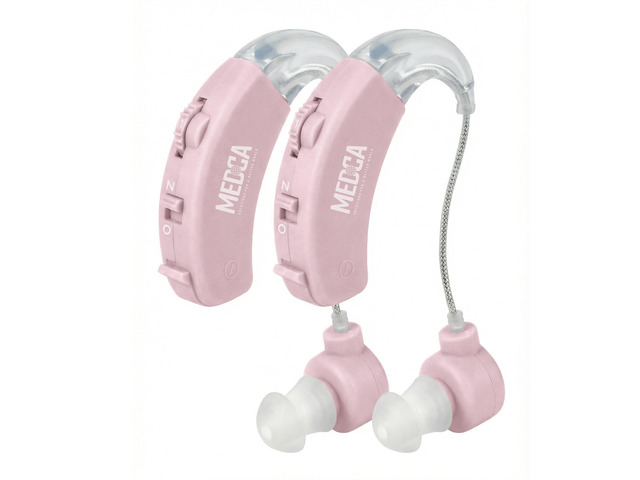 Hearing Amplifier - Set of 2 - Best Hearing Amplifiers That Fit Comfortable Behind The Ear for Women, Small & Discreet BTE Personal Sound Amplifier...