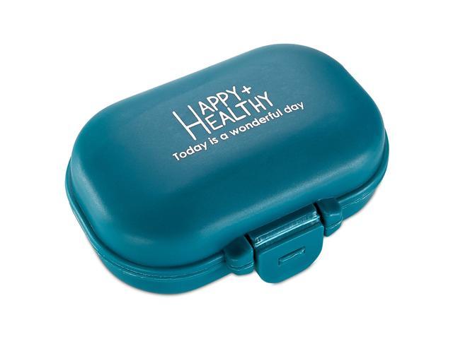 Pill Organizer Box - 4 Compartment Travel Medication Carry Case - A Daily Pill Box Vitamin Organizer Box for your Pocket or Purse (712038883233 Health & Beauty Health Care) photo