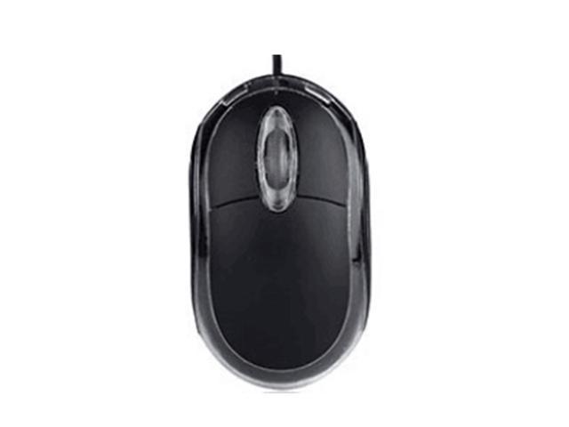 Wired USB Optical Mouse LED Mice for Laptop Computer PC Black