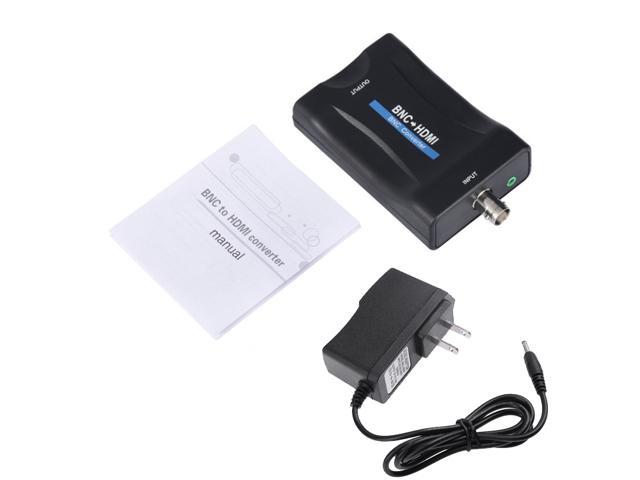 BNC to HDMI Converter to Monitor 1080P 720P Video Converter BNC Coaxial to HDMI, With power supply adapter