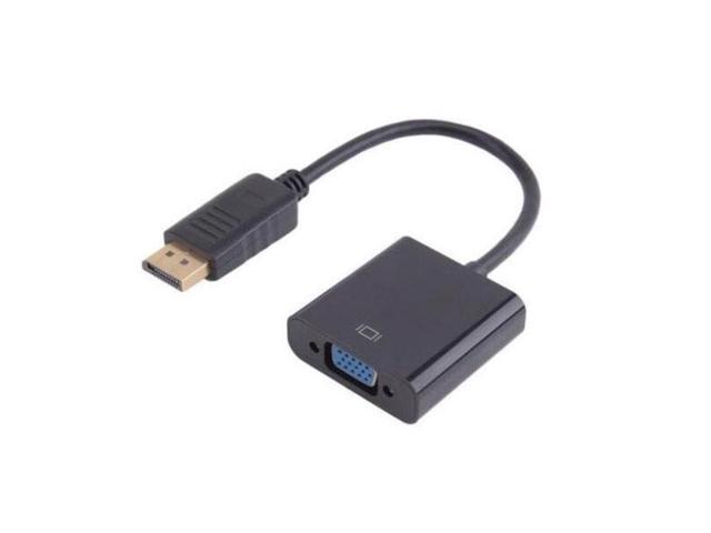 DP TO VGA DisplayPort Male to VGA Female Adapter Cable, Laptop PC to Monitor/Projector Adapter Converter-Black