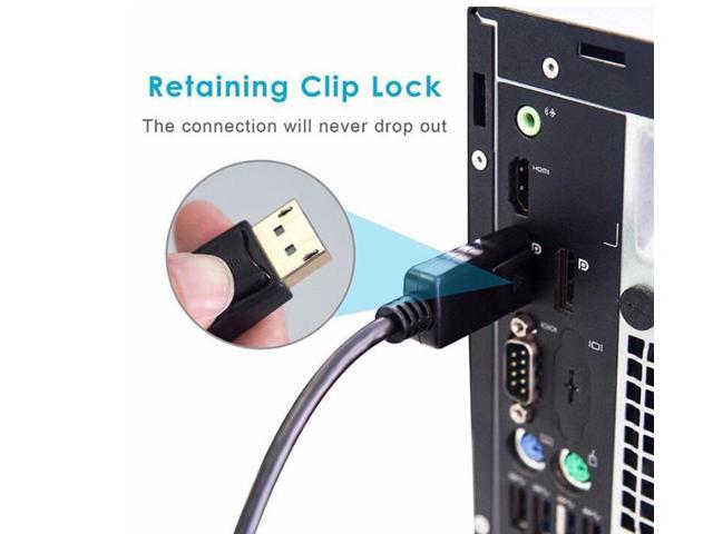 6ft. DisplayPort to DVI Video Cable,Gold Plated DP to HDMI Cable 1080P