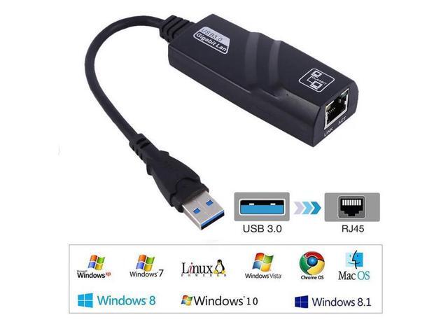 USB to Ethernet Adapter, 1000Mbps Ethernet Adapter with USB 3.0, Driver Free, RJ45 LAN Network Adapter