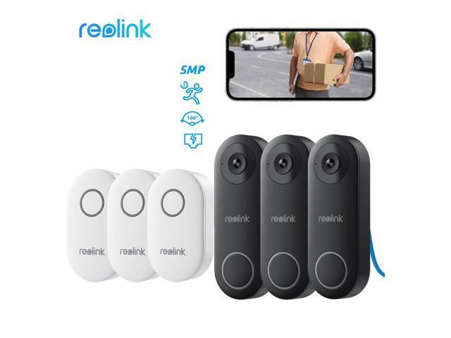 Photos - Surveillance Camera Reolink 3Pcs Videl Doorbell PoE 5MP Wired PoE Video Doorbell with Chime, P 