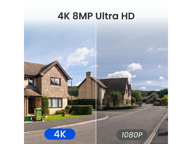 Reolink Argus PT Ultra 4K Battery Security Cameras Wireless Outdoor, 360° Pan Tilt Solar, 8MP Color Night Vision, 2.4/5 GHz Wi-Fi, No Monthly Fee,...