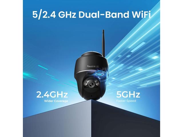 Reolink Argus PT Ultra 4K Battery Security Cameras Wireless Outdoor, 360° Pan Tilt Solar, 8MP Color Night Vision, 2.4/5 GHz Wi-Fi, No Monthly Fee,...