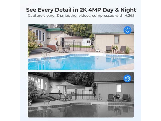 Reolink Home Hub with 2x Argus PT and Solar Panel 5MP Wireless Wi-Fi Solar Battery Camera with Pan & Tilt Color Night Vision, White