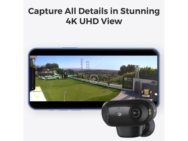Reolink Argus 4 Pro 4K Solar Security Camera, ColorX Night Vision, 180° Blindspot-Free View, Wireless Outdoor Camera with Dual-Band Wi-Fi 6, Smart...