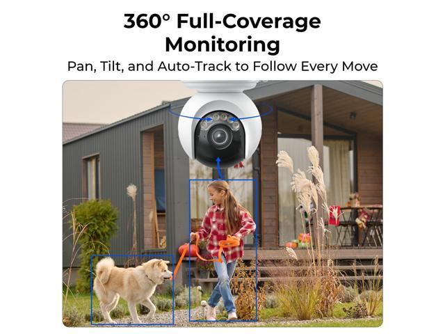 Reolink Altas PT Ultra with 6W Solar Panel - 4K 8MP Wireless Pan & Tilt Long Lasting Solar/Battery Camera with Spotlights, ColorX Night Vision,...