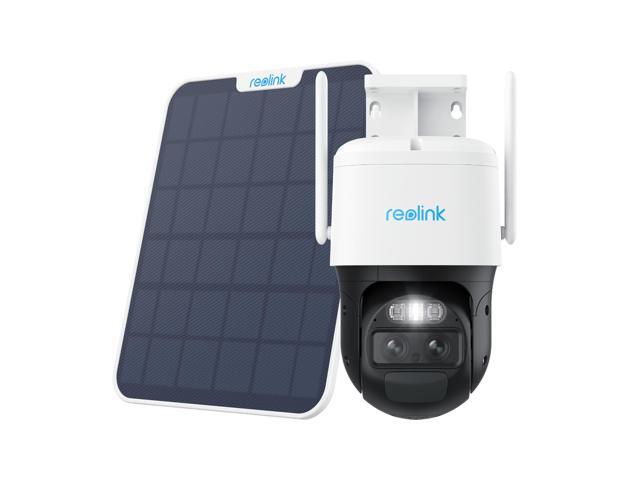 Reolink Trackmix with 6W Solar Panel,Solar Security Camera, Wireless Outdoor Camera, 2K WiFi Battery Camera with Auto-Zoom Tracking, Dual-Band...