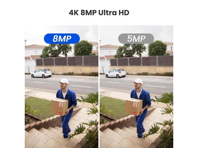 Reolink Duo 2V PoE 4K 8MP 180° Dual-Lens PoE IP Camera, IK10 Vandal-Proof, Person/Vehicle/Animal Detection, Spotlight Color Night Vision, 2 Way...