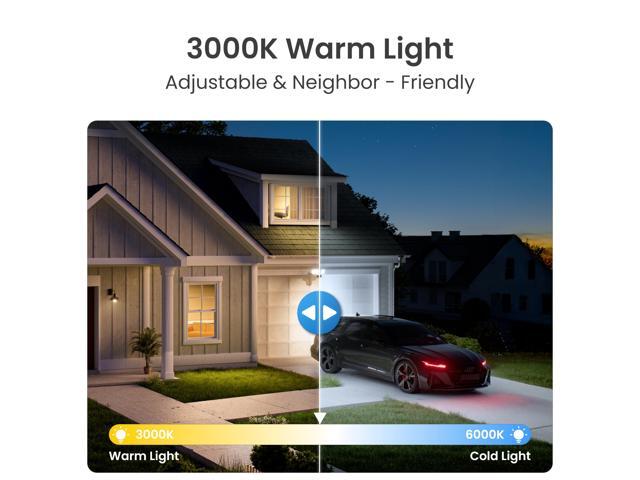 Reolink Elite Floodlight WiFi 180º 4K WiFi Wired Floodlight Outdoor Security Camera, 8MP 180° Ultra Wide View, Adjustable 3000 Lumens, Local AI...