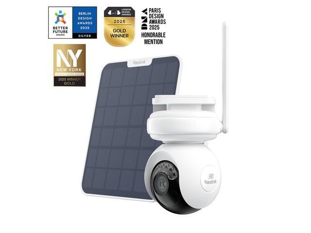 Reolink Altas PT Ultra with 6W Solar Panel - 4K 8MP Wireless Pan & Tilt Long Lasting Solar/Battery Camera with Spotlights, ColorX Night Vision,...
